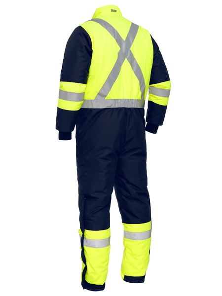 Bisley X Taped Two Tone Hi Vis Freezer Coverall - BC6453T