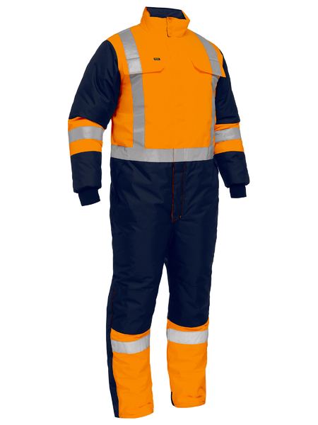 Bisley X Taped Two Tone Hi Vis Freezer Coverall - BC6453T