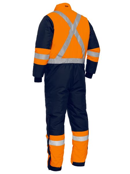 Bisley X Taped Two Tone Hi Vis Freezer Coverall - BC6453T