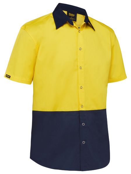 Bisley Two Tone Hi Vis Short Sleeve Shirt Food Industry - BS1442