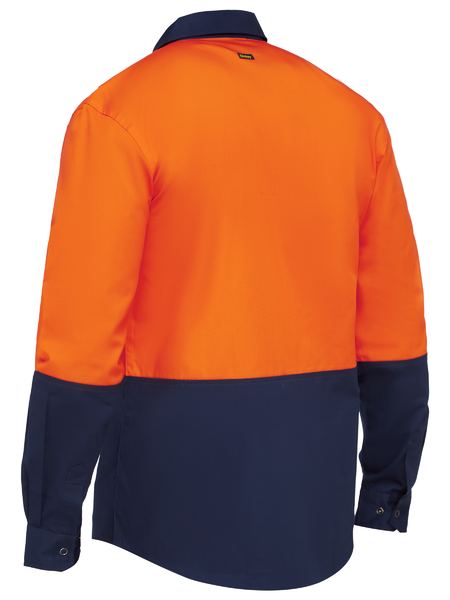 Bisley Two Tone Hi Vis Long Sleeve Shirt Food Industry - BS6442