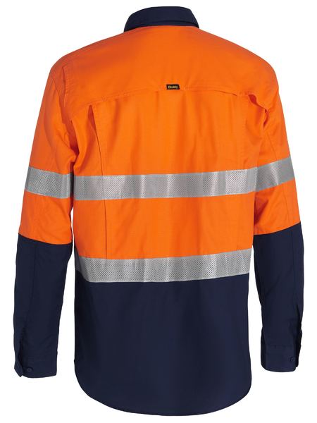 Bisley X Airflow‚ Closed Front Taped Hi Vis Ripstop Shirt - BSC6415T