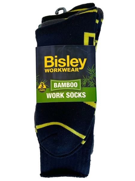 Bisley Bamboo Work Socks (3X Pack) - BSX7020