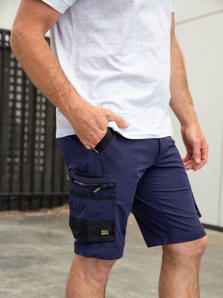 Bisley Flx & Move 4-Way Stretch Zip Cargo Short - BSHC1332