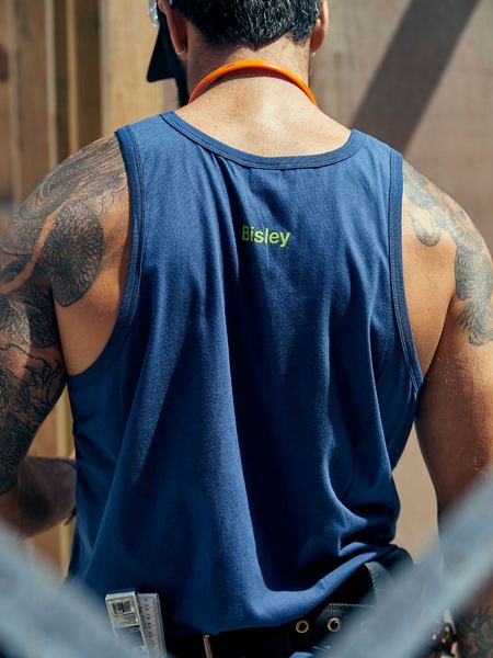 Bisley Cotton Logo Singlet - BKS063