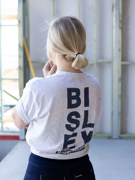 Bisley Cotton Vertical Logo Tee - BKT091