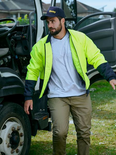 Bisley 2 Tone Hi Vis Bomber Jacket - BJ6730