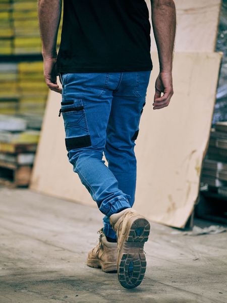 Bisley Flx & Move Stretch Denim Cargo Cuffed pants - BPC6335