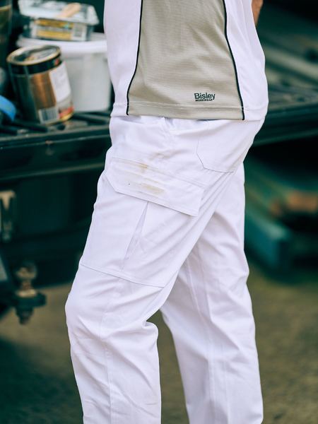 Bisley Stretch Cotton Drill Cargo Cuffed Pants - BPC6028