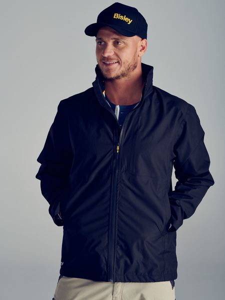 Bisley Lightweight Mini Ripstop Unisex Rain Jacket With Concealed Hood - BJ6926