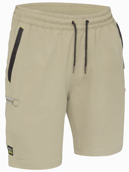 Bisley Flx & Move 4-Way Stretch Elastic Waist Cargo Shorts - BSHC1333