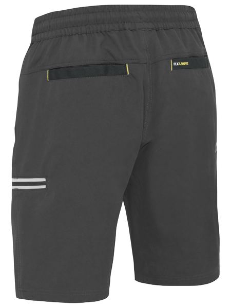 Bisley Flx & Move 4-Way Stretch Elastic Waist Cargo Shorts - BSHC1333