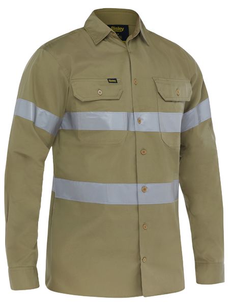 Bisley Taped Cool Lightweight Drill Shirt - BS6883T