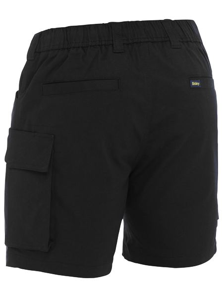 Bisley Stretch Cotton Elastic Waist Cargo Shorts - BSHC1018