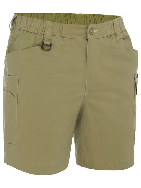 Bisley Stretch Cotton Elastic Waist Cargo Shorts - BSHC1018