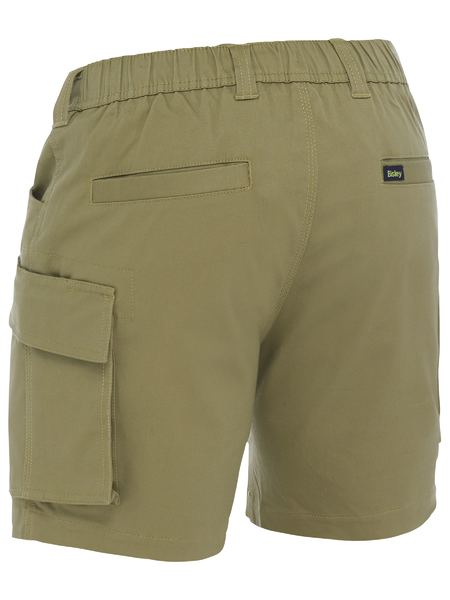 Bisley Stretch Cotton Elastic Waist Cargo Shorts - BSHC1018