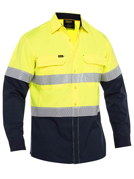 Bisley X Airflow Hi Vis Taped Stretch Ripstop Shirt - BS6491T