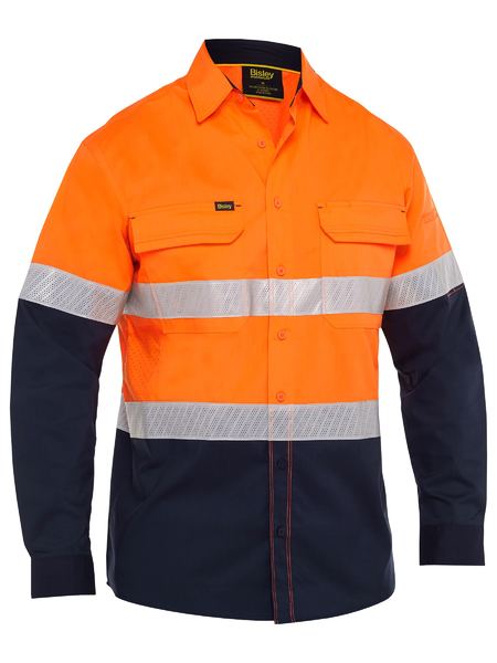 Bisley X Airflow Hi Vis Taped Stretch Ripstop Shirt - BS6491T