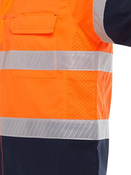 Bisley X Airflow Hi Vis Taped Stretch Ripstop Shirt - BS6491T