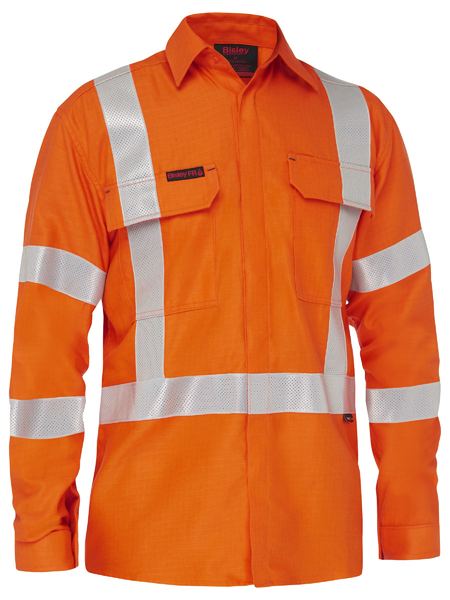 Bisley Mens Shirt Fire Retardant (FR) Apex 185 X Tape - BS8439XT