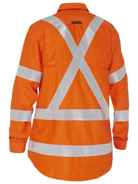 Bisley Womens Shirt Fire Retardant (FR) Apex 185 X Tape - BL8439XT