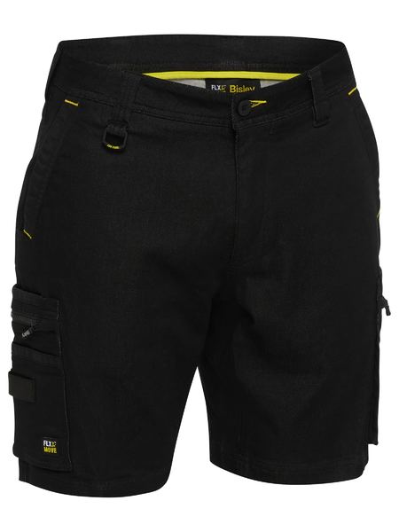 BISLEY UNI BW SRT FLX & MOVE ZIP CARGO SHORTS - BSHC1335