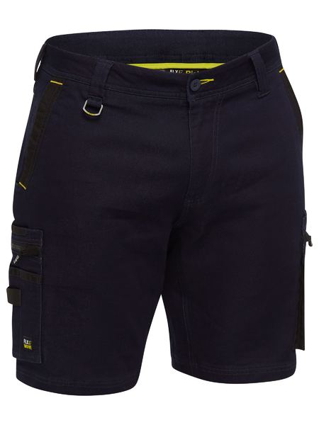 BISLEY UNI BW SRT FLX & MOVE ZIP CARGO SHORTS - BSHC1335