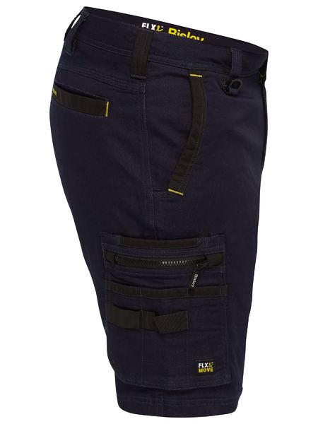 BISLEY UNI BW SRT FLX & MOVE ZIP CARGO SHORTS - BSHC1335