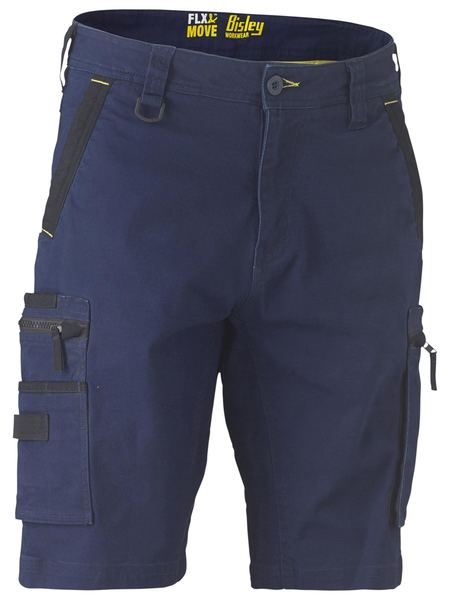 Bisley Flx & Move Stretch Utility Zip Unisex Cargo Shorts - BSHC1330