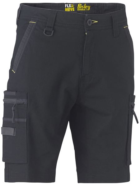 Bisley Flx & Move Stretch Utility Zip Unisex Cargo Shorts - BSHC1330