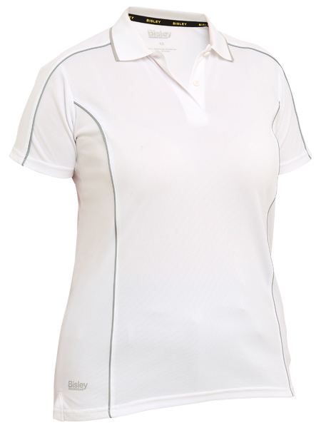 Bisley Womens Cool Mesh Polo With Reflective Piping - BKL1425