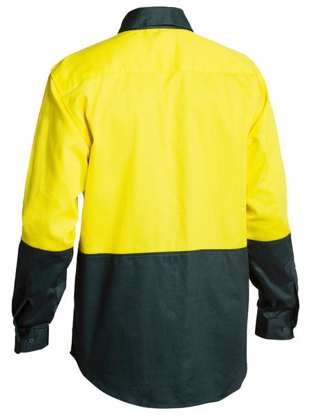 Bisley Hi Vis 2 Tone Long Sleeve Drill shirt - BS6267