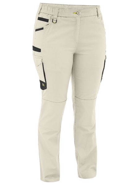 Bisley Womens Flx & Move Stretch Canvas Elastic Waist Cargo Pants - BPCL6338