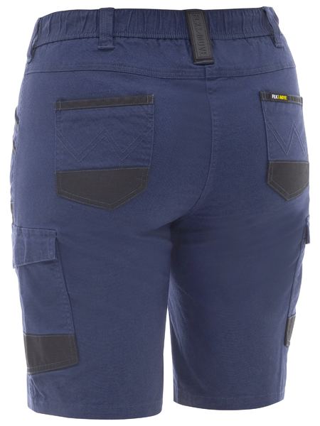 Bisley Women's Flx & Move Elastic Waist Cargo Short - BSHL1338