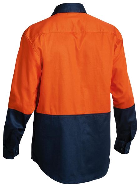 Bisley Hi Vis 2 Tone Long Sleeve Drill shirt - BS6267