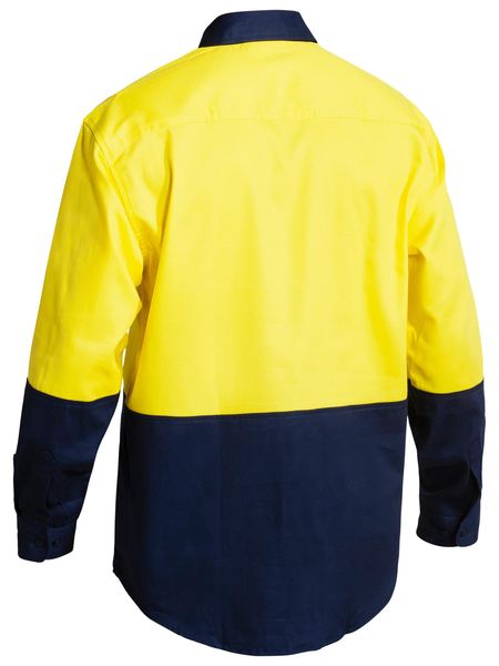 Bisley Hi Vis 2 Tone Long Sleeve Drill shirt - BS6267