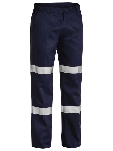 Bisley Taped Biomotion Cotton mens Drill Work Pants - BP6003T