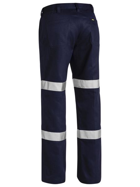 Bisley Taped Biomotion Cotton mens Drill Work Pants - BP6003T