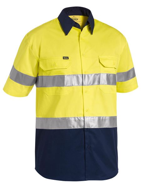 Bisley Taped Hi Vis Short Sleeve Mens Shirt - BS1896