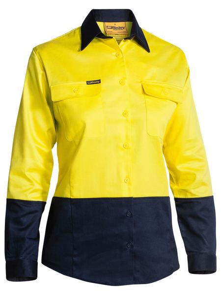 Bisley Womens Hi Vis Drill Shirt - BL6267