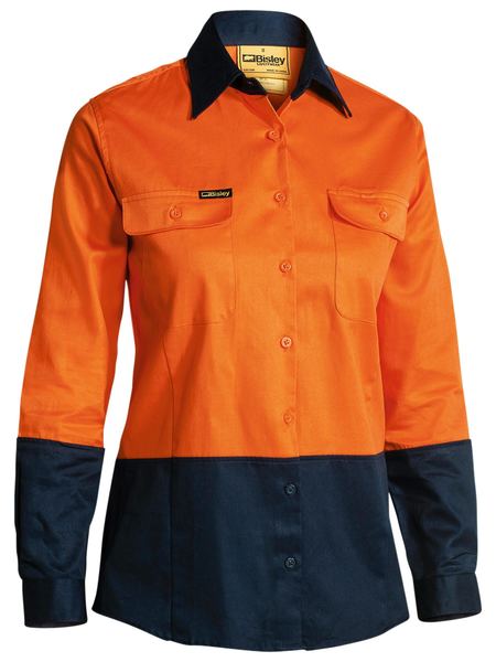 Bisley Womens Hi Vis Drill Shirt - BL6267