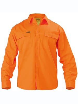 Bisley Hi Vis Long Sleeve Mens Shirt- BS6339