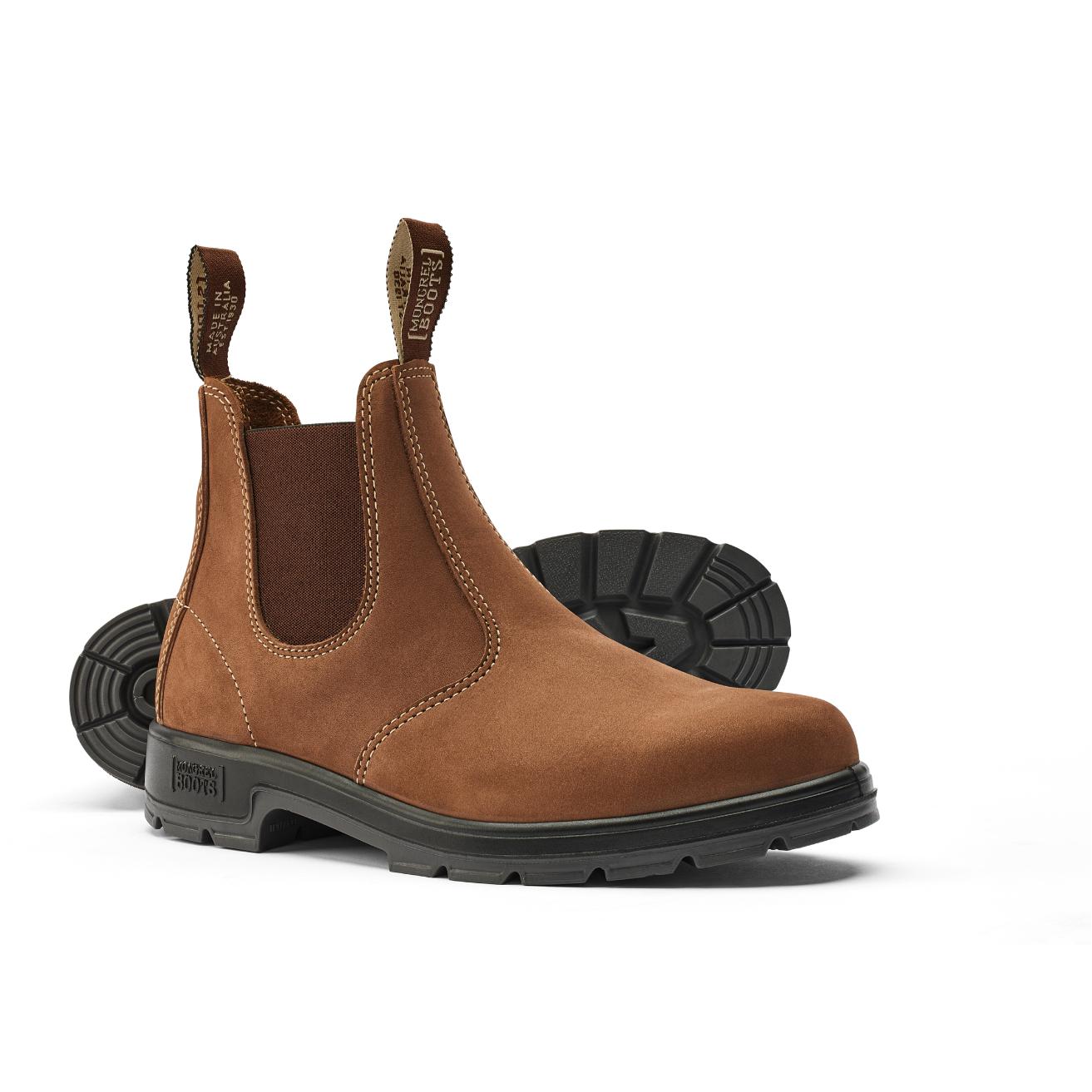 Mongrel Vintage Brown K9 Elastic Sided Boot - K91070-Queensland Workwear Supplies