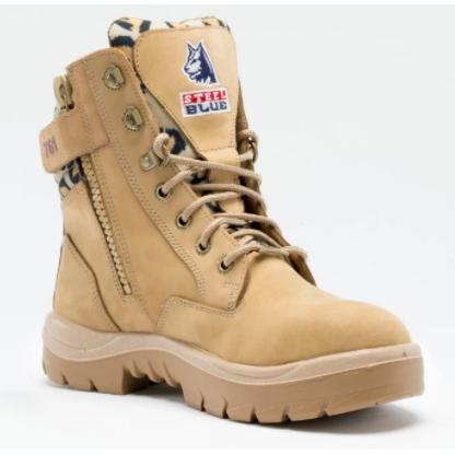 Steel Blue Womens Southern Cross Zip Sided Nitrile Boot - 522761-Queensland Workwear Supplies