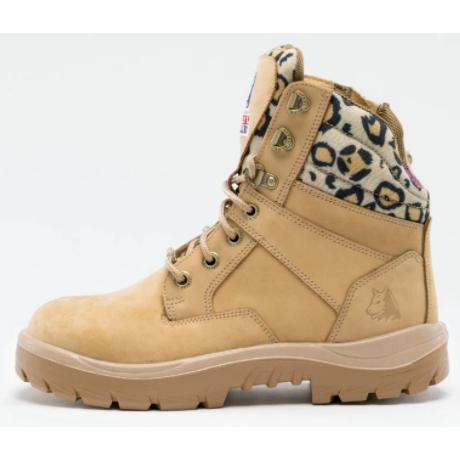 Steel Blue Womens Southern Cross Zip Sided Nitrile Boot - 522761-Queensland Workwear Supplies