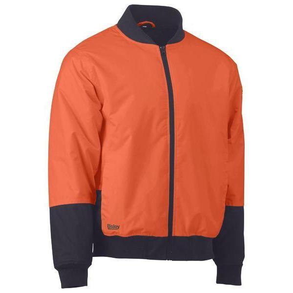 Bisley 2 Tone HiVis Bomber Jacket - BJ6730-Queensland workwear Supplies