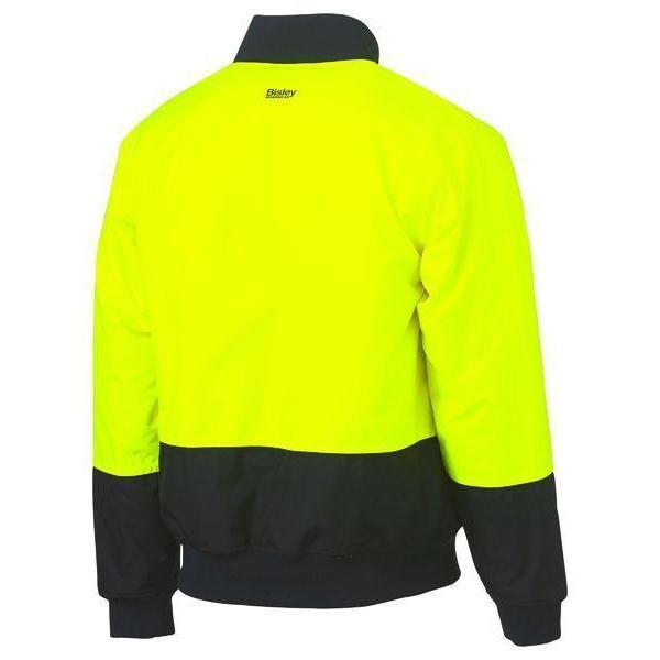 Bisley 2 Tone HiVis Bomber Jacket - BJ6730-Queensland workwear Supplies