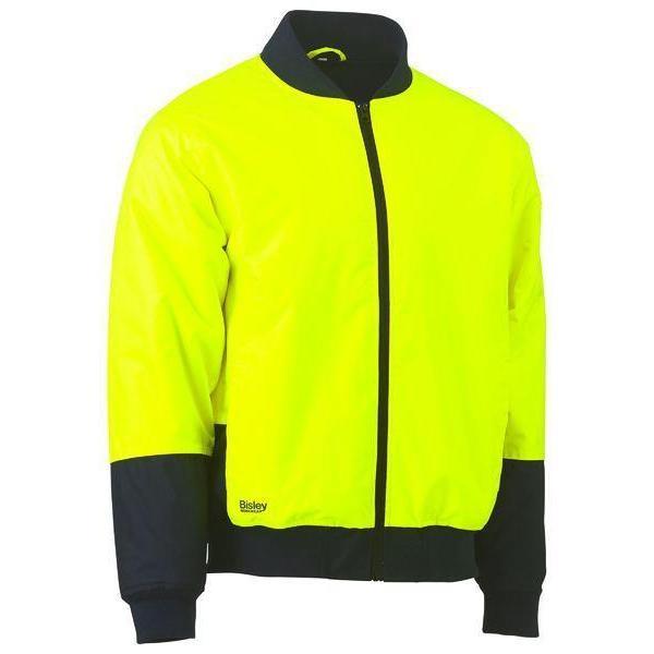 Bisley 2 Tone HiVis Bomber Jacket - BJ6730-Queensland workwear Supplies