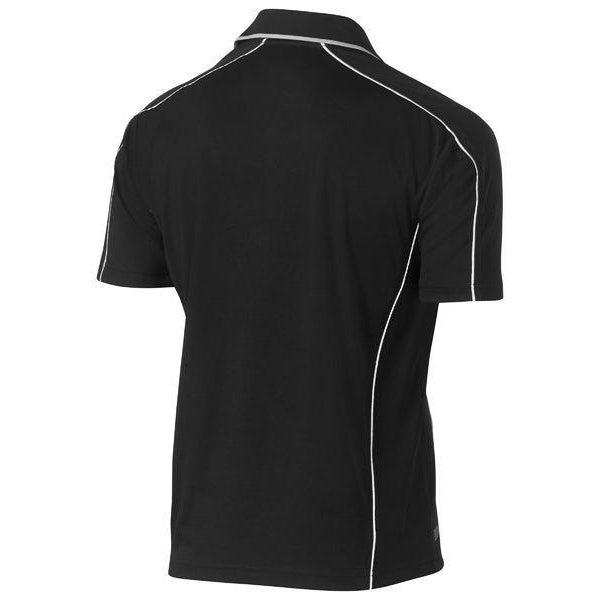 Bisley Cool Mesh Short Sleeve Polo With Reflective Piping - BK1425-Queensland workwear Supplies