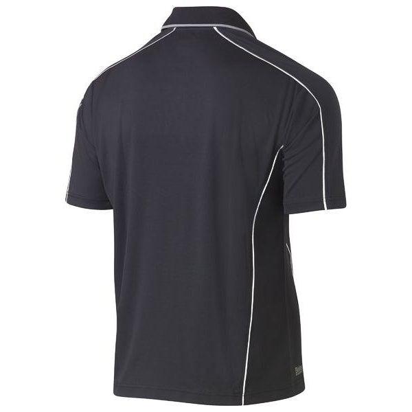 Bisley Cool Mesh Short Sleeve Polo With Reflective Piping - BK1425-Queensland workwear Supplies